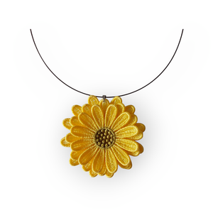 Colier  cu Margaretei 3D, Bijuterii, Broșă, insigne, Insigne, Broderie, ARTYNOS