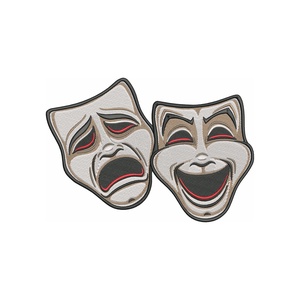 Masca teatru grecesc, Îmbrăcăminte și modă, Costume și măști de carnaval, Măști carnaval, Broderie, ARTYNOS