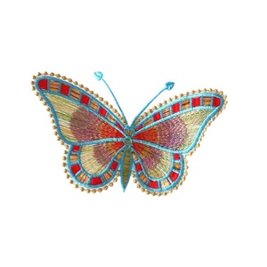Brosa fluture brodat mudel 4, Bijuterii, Broșă, insigne, Insigne, Broderie, ARTYNOS