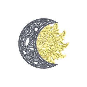 Set Coastere Soare si Luna Decoratiune, Casă & Stil de viață, Accesorii pentru echipamente de bucătărie, Accesorii de servire, Suporturi pahare, Broderie, ARTYNOS