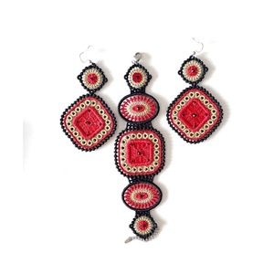 Set Geometric Bratara Cercei cu Cristale - bijuterii - seturi de bijuterii - Artynos.ro