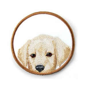 Suport decorativ Golden Retriever, Casă & Stil de viață, Accesorii pentru echipamente de bucătărie, Accesorii de servire, Suporturi pahare, Broderie, ARTYNOS