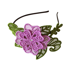 Fascinator cu Floare 3D, Îmbrăcăminte și modă, Accesorii păr, Accesorii de păr, Broderie, ARTYNOS