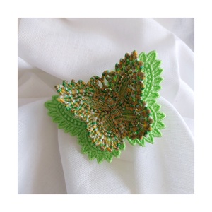 Brosa Fluture Verde Brosa  3D - bijuterii - broșă, insigne - insigne - Artynos.ro