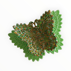 Brosa Fluture Verde 3D  Prospetime si natura in detalii, Bijuterii, Brosa, insigne, Insigne, Broderie, ARTYNOS
