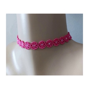 Colier choker cu cristale brodat, Bijuterii, Coliere, Coliere cu margele, Broderie, ARTYNOS