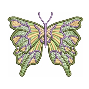 Brosa fluture exotic brodat - Artynos.ro
