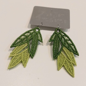 Cercei Frunza Verde  - Artynos.ro