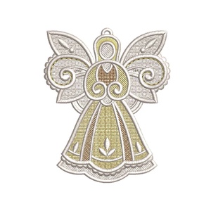 Inger  decoratiune  2D, Craciun, Cadouri de Mos Craciun, Cadouri de Mos Craciun, Broderie, ARTYNOS