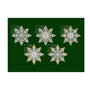 Set Stelute Brodate suspendabile pentru Brad , Craciun, Cadouri de Mos Craciun, Cadouri de Mos Craciun, Broderie, ARTYNOS