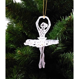 Balerina 3D Brodata 3, Craciun, Decoratiuni de Craciun de casa, Globuri de Craciun, Broderie, ARTYNOS