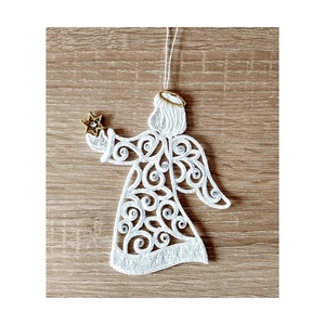 Inger  decoratiune  2D, Craciun, Decoratiuni de Craciun de casa, Globuri de Craciun, Broderie, ARTYNOS