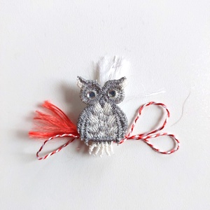 Martisor Bufnita Argintie - Artynos.ro