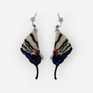 Cercei Aripi de Fluture model 1 - bijuterii - cercei - cercei brodați - Artynos.ro