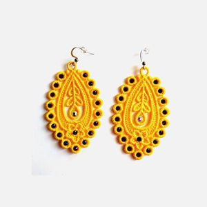 Cercei Ovali cu Cristale - Artynos.ro