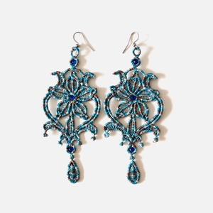 Cercei lungi turcoaz degrade, Bijuterii, Cercei, Cercei lungi, , ARTYNOS