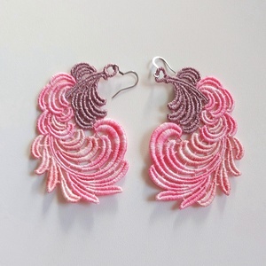 Cercei Aripi Degrade, Bijuterii, Cercei, Cercei brodati, Broderie, Un cadou binevenit pentru persoana draga. Accesorii unicat, perfecte pentru un look elegant, femini..., ARTYNOS