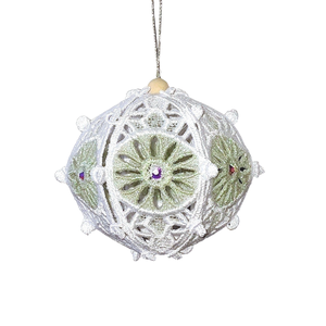 Globulet 3D Alb cu Degrade Glitter - Artynos.ro