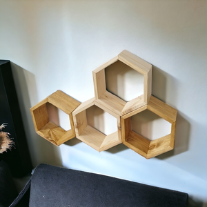 Hexagon raft - casă & stil de viață - accesorii pentru decorat casa - decorațiuni de pereți, decorațiuni suspendate - autocolante perete - Artynos.ro