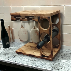 Raft de vin din lemn, Casa & Stil de viata, Accesorii pentru echipamente de bucatarie, Accesorii de servire, Raft pentru vin, Prelucrarea lemnului, ARTYNOS