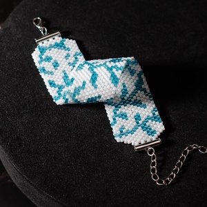 Brățară țesută mărgele miyuki - model Spring - bijuterii - brățări - brățări din mărgele - Artynos.ro