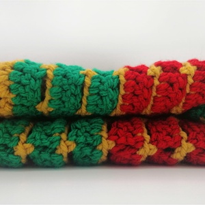 Patura crosetata rosie verde 105 x 77 cm - casă & stil de viață - echipament pentru camera copiilor - pături pentru copii - Artynos.ro