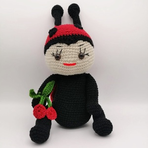 Gargarita cu aripi rosii, jucarie handmade - Artynos.ro