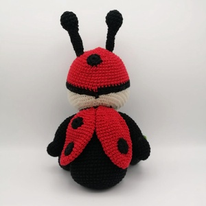 Gargarita cu aripi rosii, jucarie handmade - jucării și echipamente pentru copii - plușuri - figurine de pluș - Artynos.ro