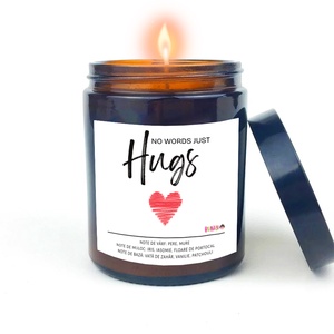 Lumanare parfumata din ceara naturala, in recipient de sticla cu capac, cadou cu eticheta Iubire - casă & stil de viață - lumânări, parfumuri, arome - lumânare - lumânări artizanale - Artynos.ro