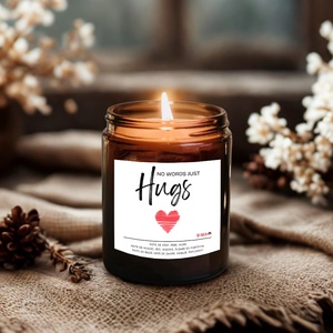 Lumanare parfumata din ceara naturala, in recipient de sticla cu capac, cadou cu eticheta Iubire - casă & stil de viață - lumânări, parfumuri, arome - lumânare - lumânări artizanale - Artynos.ro