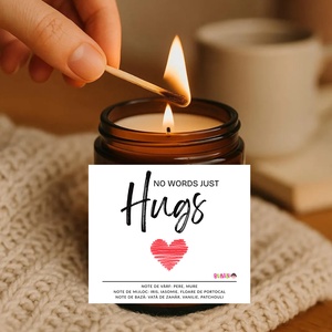 Lumanare parfumata din ceara naturala, in recipient de sticla cu capac, cadou cu eticheta Iubire - casă & stil de viață - lumânări, parfumuri, arome - lumânare - lumânări artizanale - Artynos.ro