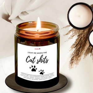 Lumanare parfumata BUNILU, ceara de soia naturala, recipient sticla cu capac, eticheta amuzanta, 150 ml, Casa & Stil de viata, Lumanari, parfumuri, arome, Lumanare - lumanari artizanale, Lumanare si fabricarea lumanarilor, ARTYNOS