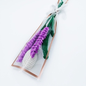 Buchet flori crosetate � lalea alba si lavanda - casă & stil de viață - decorațiuni de casă - accesorii florale - buchete de flori - Artynos.ro