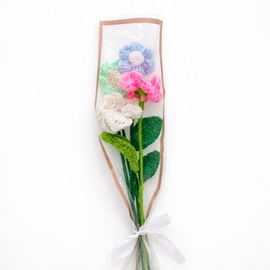 Buchet flori crosetate handmade � Flori decorative textile multicolore, Casa & Stil de viata, Decoratiuni de casa, Accesorii florale, Buchete de flori, Aranjament de flori, Crosetat, ARTYNOS