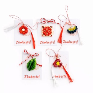 Set 5 martisoare pictate manual - Artynos.ro