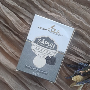 Sapun cu carbune activ,shea,ricin,lavanda Lola Natural Beauty, Igiena si Infrumusetare, Sapunuri si articole de igiena, Sapun artizanal, , Sapunul cu carbune activ este realizat manual ,prin metoda la rece,din unturi si uleiuri naturale b..., ARTYNOS