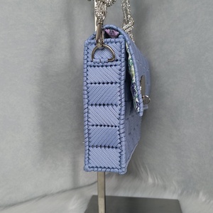 Geanta albastra handmade - genți și portofele - genți de mână și umăr - geantă casual - Artynos.ro