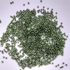 Toho Round Mantis Pearl - Dimensiune 11/0 - 10 grame per pachet - Silver-Lined Olivine, , , ARTYNOS