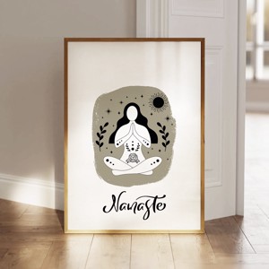 Afis de yoga, imagine motivationala de yoga, set de decoratiuni de perete pentru studioul de yoga 3 bucati, , , ARTYNOS