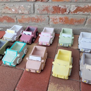 Baril de camion colorat în beton, lumini frumos vopsite, toate impregnate -  - Artynos.ro