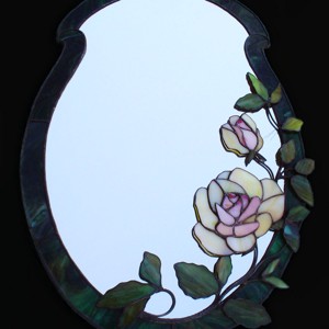 3D Tearose flowered tiffany mirror, volumul II. -  - Artynos.ro
