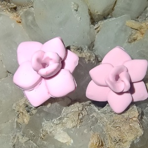 Flori roz, Bijuterii, Cercei, Cercei din rasina, Confectionarea bijuteriilor, ARTYNOS