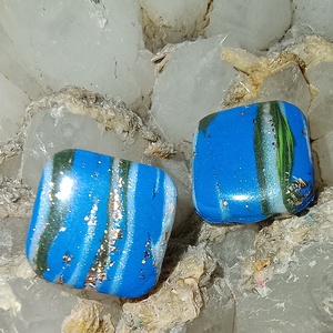 Albastru, Bijuterii, Cercei, Cercei din rasina, Confectionarea bijuteriilor, ARTYNOS