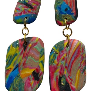 Complex, Bijuterii, Cercei, Cercei din rasina, Confectionarea bijuteriilor, Cercei din Fimo cu tije de otel inoxidabil sau silicon aprox 3cm , ARTYNOS