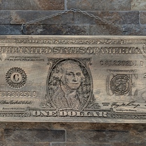 Un dolar din lemn masiv antichizat 54x20x3cm - casă & stil de viață - decorațiuni de casă - decorațiuni de geam și ușă - ornamente de ușă  - Artynos.ro