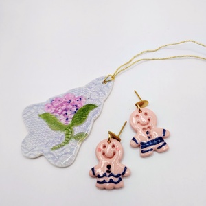 Cercei Gingerbread  - bijuterii - cercei - cercei cu figurine - Artynos.ro