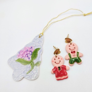 Cercei Gingerbread  - bijuterii - cercei - cercei cu figurine - Artynos.ro