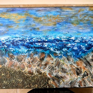 Peisaj marin, Arte vizuale si accesorii , Picturi, Pictura acrilica, , ARTYNOS