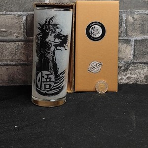 Son Goku si dragonul � Pahar de sticla gravat manual , , , ARTYNOS