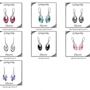 Cercei Swarovski cu inchidere din argint 925 SSZE-SW6565-F18 - Artynos.ro